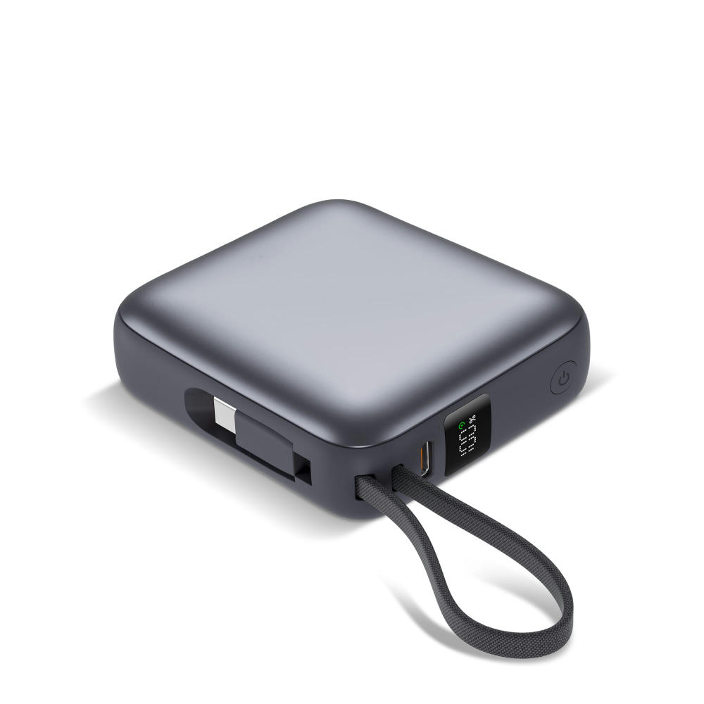 Product image Nova Powerbank 22,5 W Power Delivery mit integrierten Kabeln 10.000 mAh Werbeartikel
