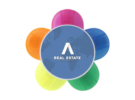 Bloom Textmarker bedrucken