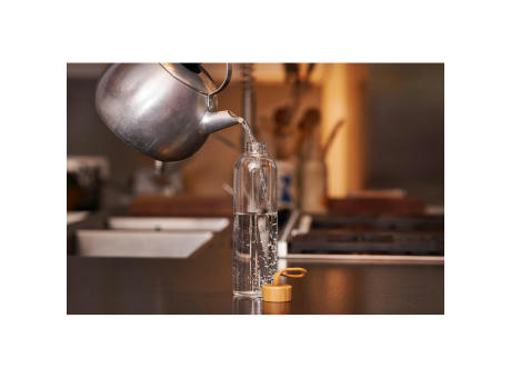 Product image Glasflasche mit Hülle "Bamboo" 1,0 l bedrucken