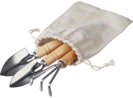 Gartengeräte-Set aus Holz Jeanette Werbeartikel