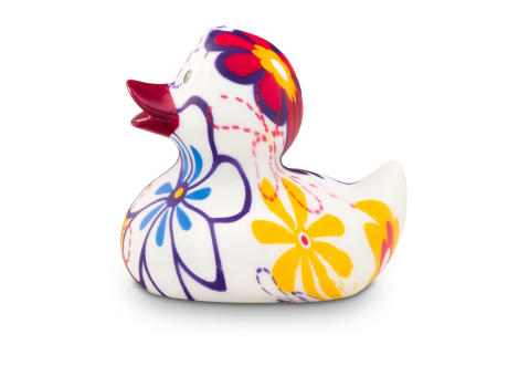 Werbeente Bea Blütenkleid, ca. 8 cm Werbeartikel