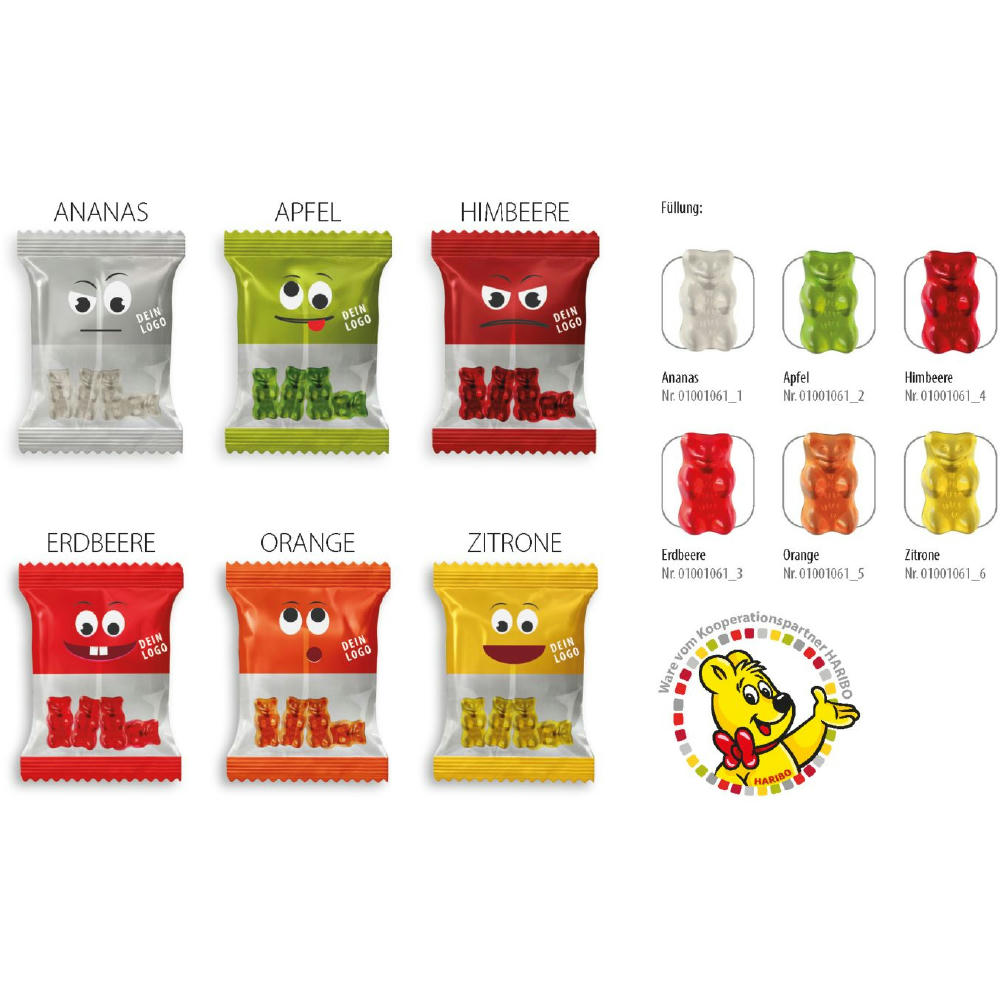 Product image HARIBO Goldbären - Spezial Werbetüte, 10 g, Inhalt: HARIBO Goldbären - Spezial Ananas Werbeartikel