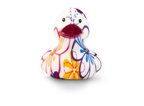 Werbeente Bea Blütenkleid, ca. 8 cm Werbeartikel