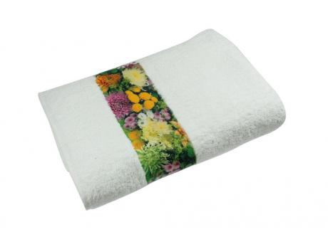 Sophie Muval Handtuch mit Sublimation Band, 100x50 cm, 400 gr/m² Werbeartikel