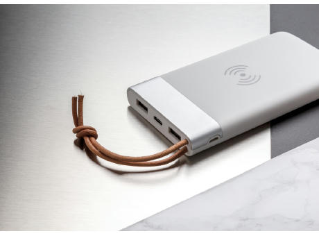 Aria 8.000 mAh 5W Wireless Charging Powerbank bedrucken
