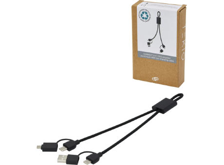 Connect 6-in-1 45W Schnelllade- & Datentransferkabel aus recyceltem RCS Aluminium bedrucken