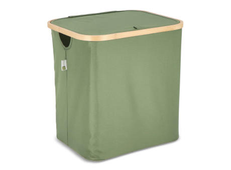 InSideOut faltbarer Korb mit Deckel Sogne 40,5 x 33 x 42cm rPET Werbeartikel