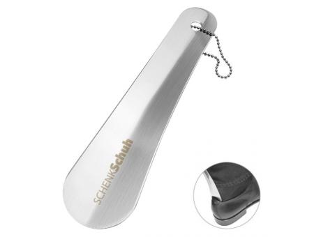 Schuhlöffel Edelstahl, kurz Werbeartikel