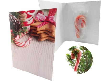 Product image Klappkärtchen Candy Cane  bedrucken