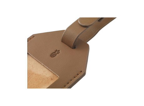 Vegan Pineapple Leather Luggage Tag Werbeartikel