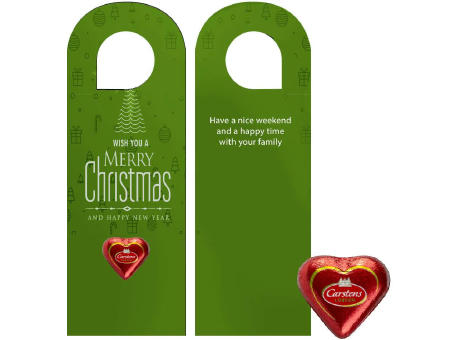 Product image Lübecker Marzipanherzen, ca. 12g, Türhänger bedrucken