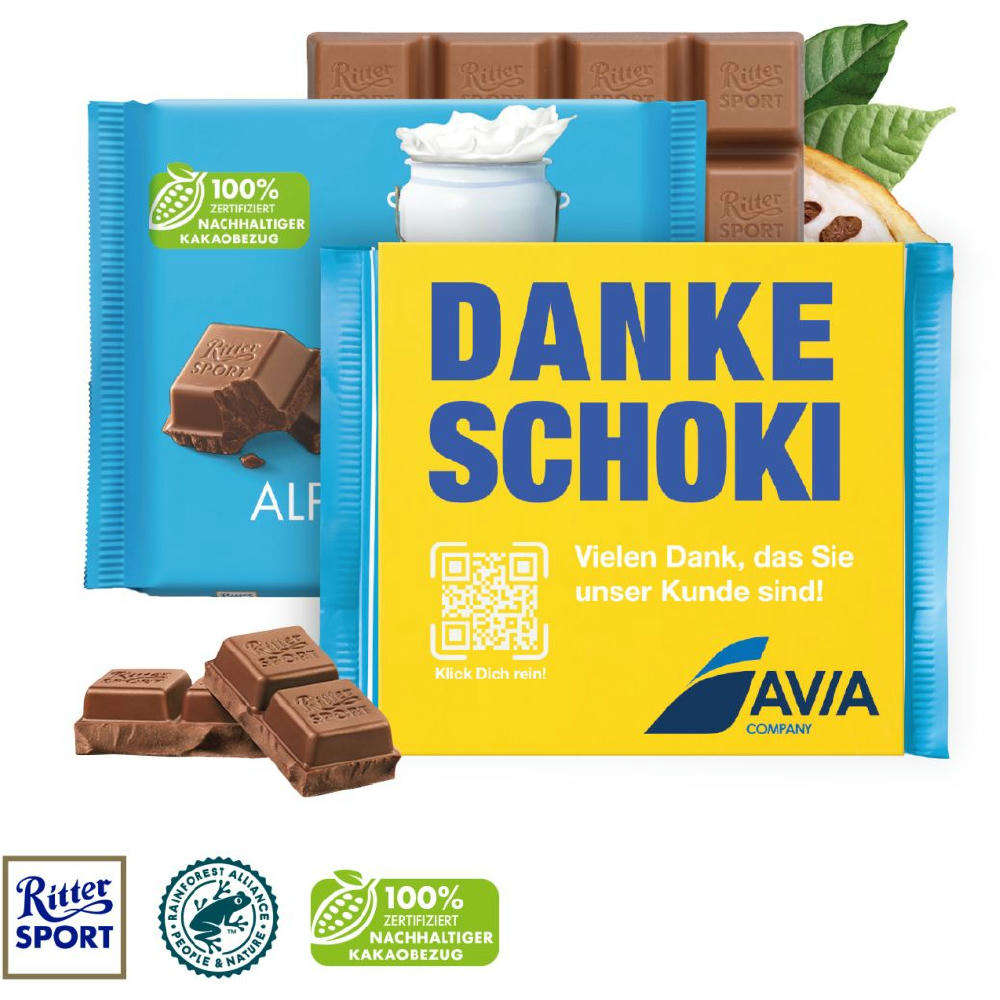 RITTER SPORT MIT WERBEBANDEROLE Werbeartikel