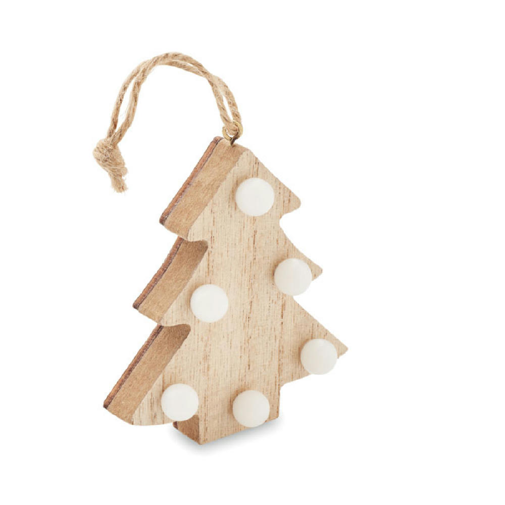 Product image Anhänger aus Holz mit LED Werbeartikel