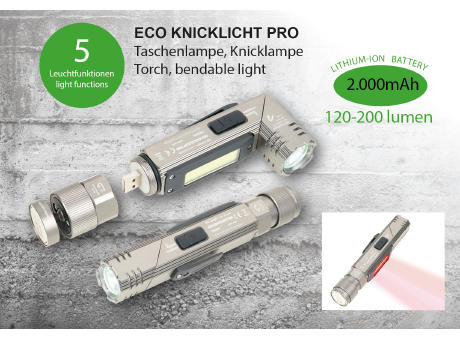 TROIKA Taschenlampe ECO KNICKLICHT PRO Werbeartikel