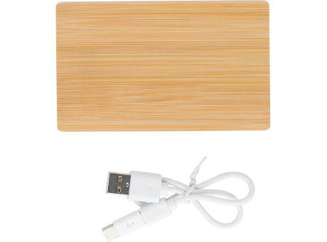Product image Powerbank aus Bambus Ruby bedrucken