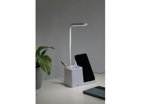 LIGHT & CHARGE - Schreibtisch-Lampe mit Ladestation Werbeartikel