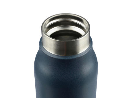 Doppelwandige Trinkflasche aus recyceltem Edelstahl (600 ml) Cassian Werbeartikel