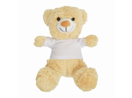 ALEXANDER - Plüsch-Bärmit weißem T-Shirt (separat gepackt) bedrucken