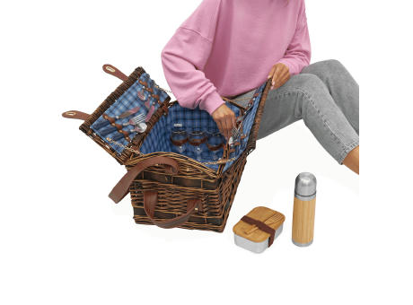 SUMMERTIME - Weiden-Picknickkorb Werbeartikel