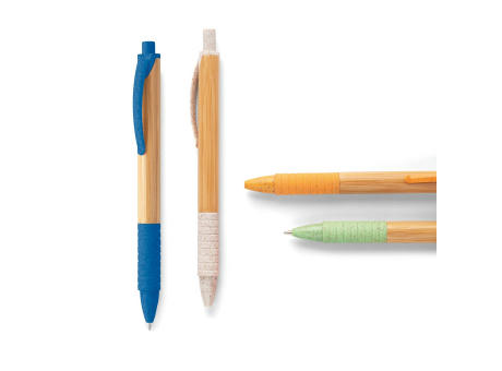 KUMA. Bambus-Kugelschreiber mit einem Anti-Rutsch-Clip bedrucken