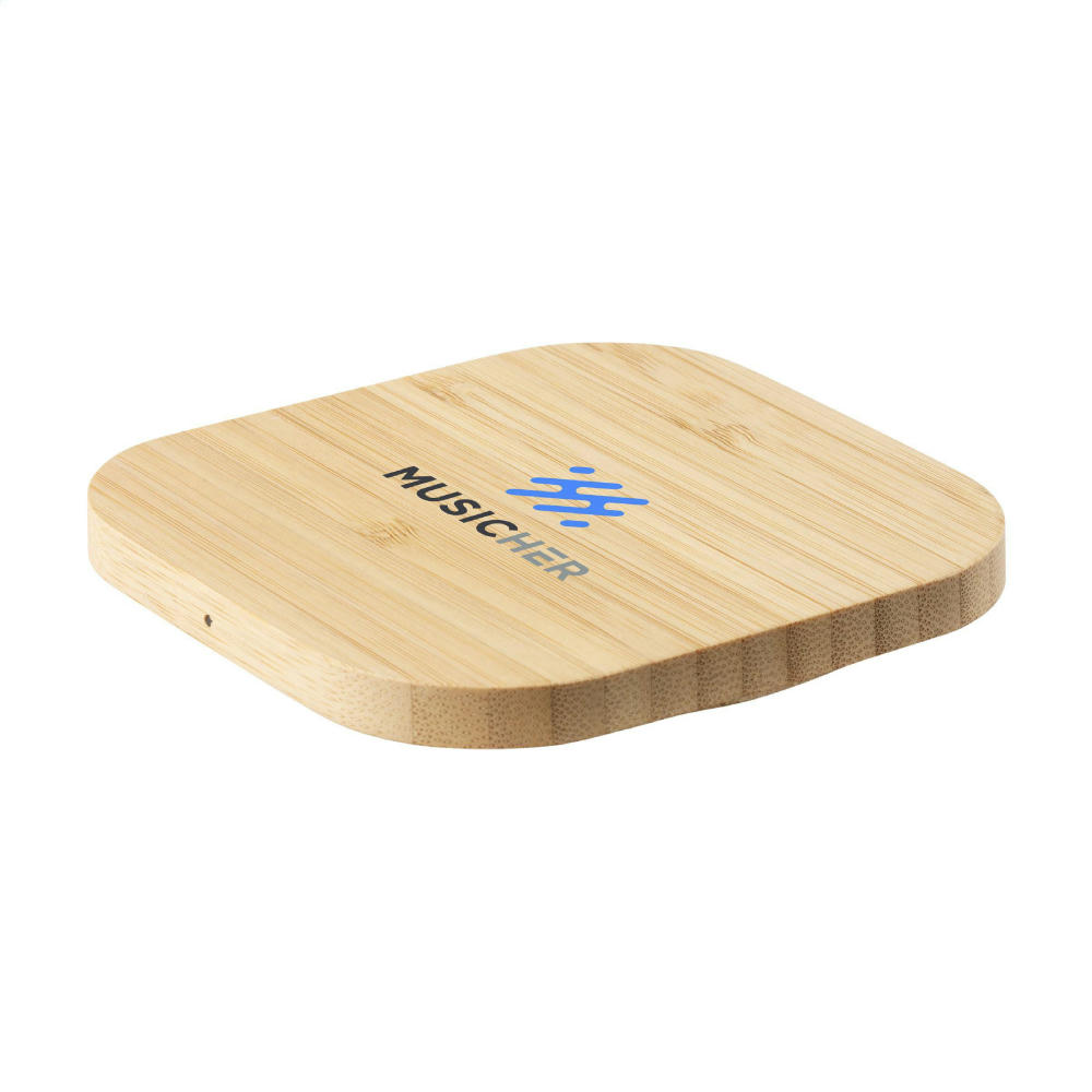 Bamboo Wireless Charger 15W tradloses Ladegerät Werbeartikel