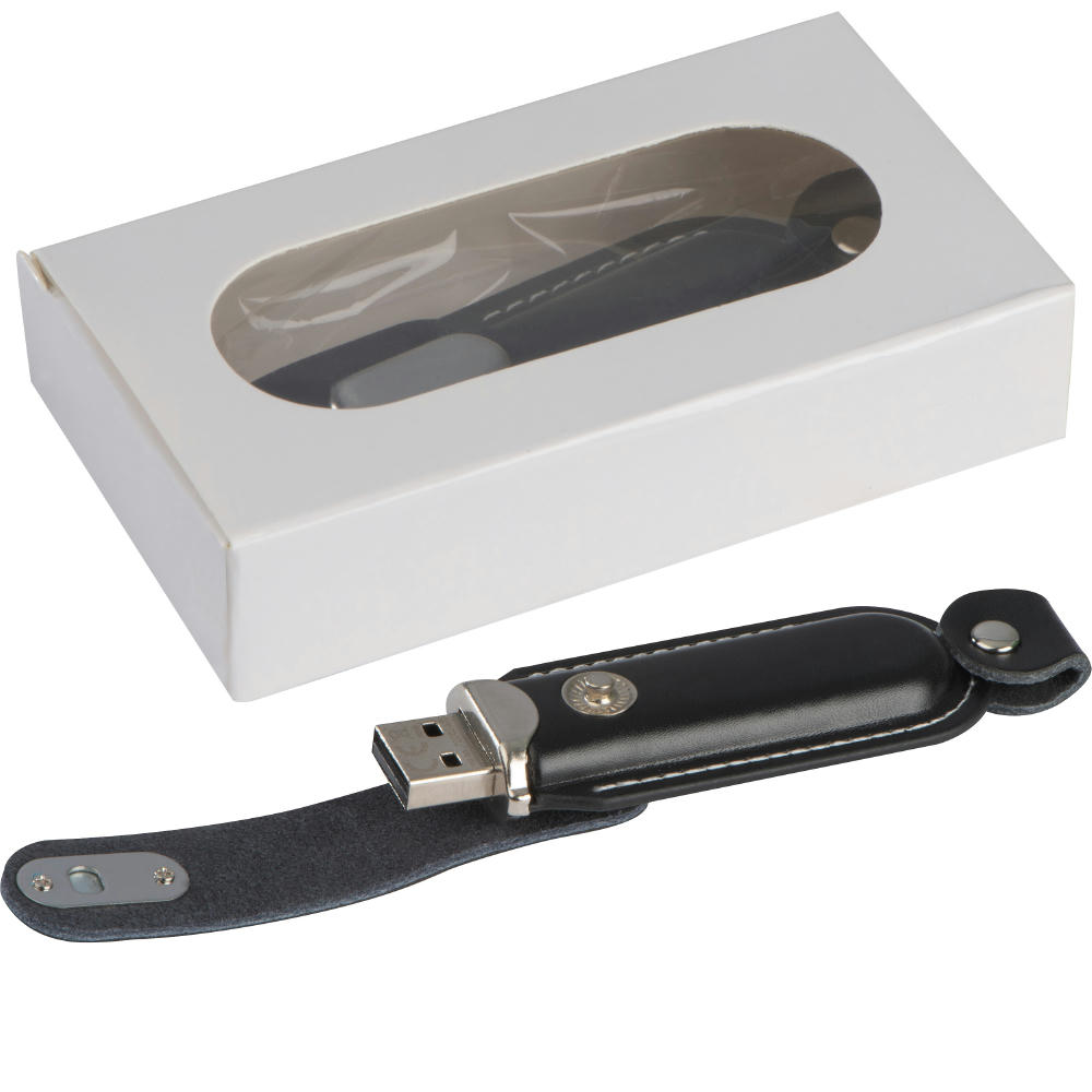 Product image USB Stick mit Kunstledereinband 4GB Werbeartikel
