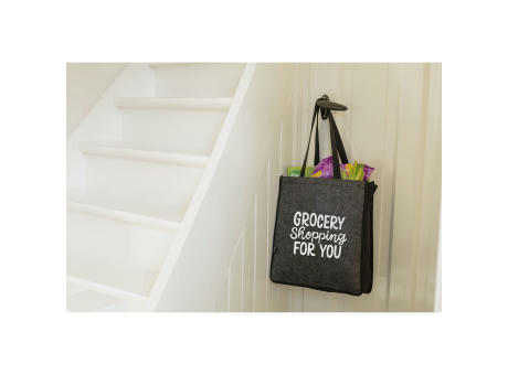 Vibe Shopper GRS RPET Felt Einkaufstasche bedrucken
