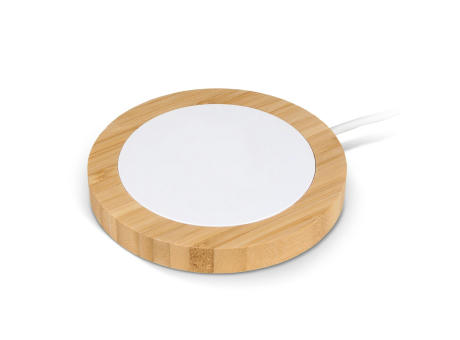 Product image Drahtloses Ladegerät Bambus & RABS 15W Werbeartikel