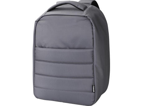 rPET-Polyester (300D) Anti-Diebstahl-Laptop-Rucksack Calliope bedrucken