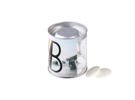 Product image Transparente Dose mit Pfefferminz Werbeartikel