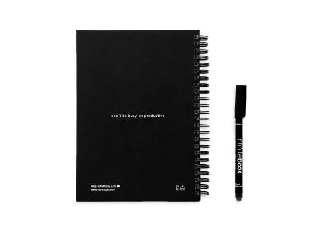 STARTER KIT INFINITE PLANNER A5. Set bestehend aus einem "Infinity Tagebuch", Reinigungsset, Marker und Markerhalter bedrucken