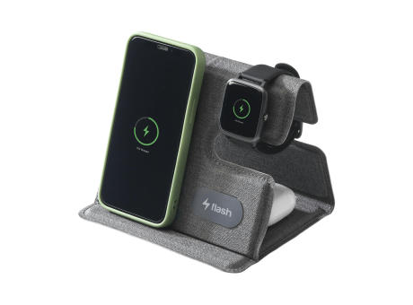 Triplo RCS Wireless Charging Station Auflader Werbeartikel