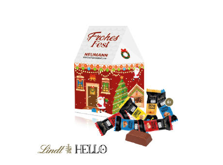 Product image 3D Präsent "Haus" mit Lindt HELLO Werbeartikel