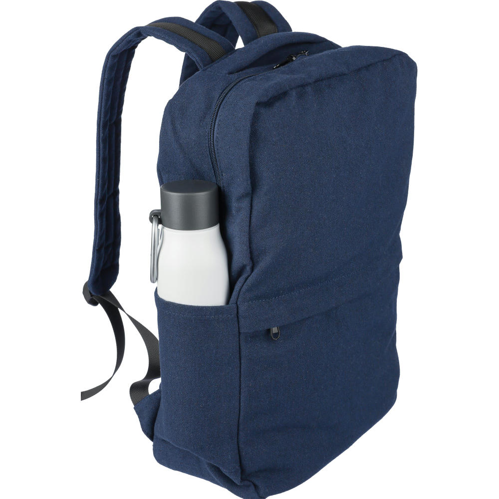 Rucksack Seraphina aus recyceltem Poly-Baumwollgewebe (330 g/m2) Werbeartikel