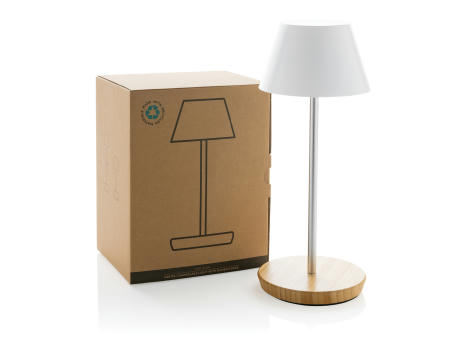 Pure Glow USB-Tischleuchte aus RCS recyceltem Kunststoff Werbeartikel