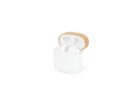 Product image COBAIN. Kabellose Kopfhörer mit 5 Stunden Betriebsdauer aus recyceltem ABS (100 % rABS) und Bambus Werbeartikel