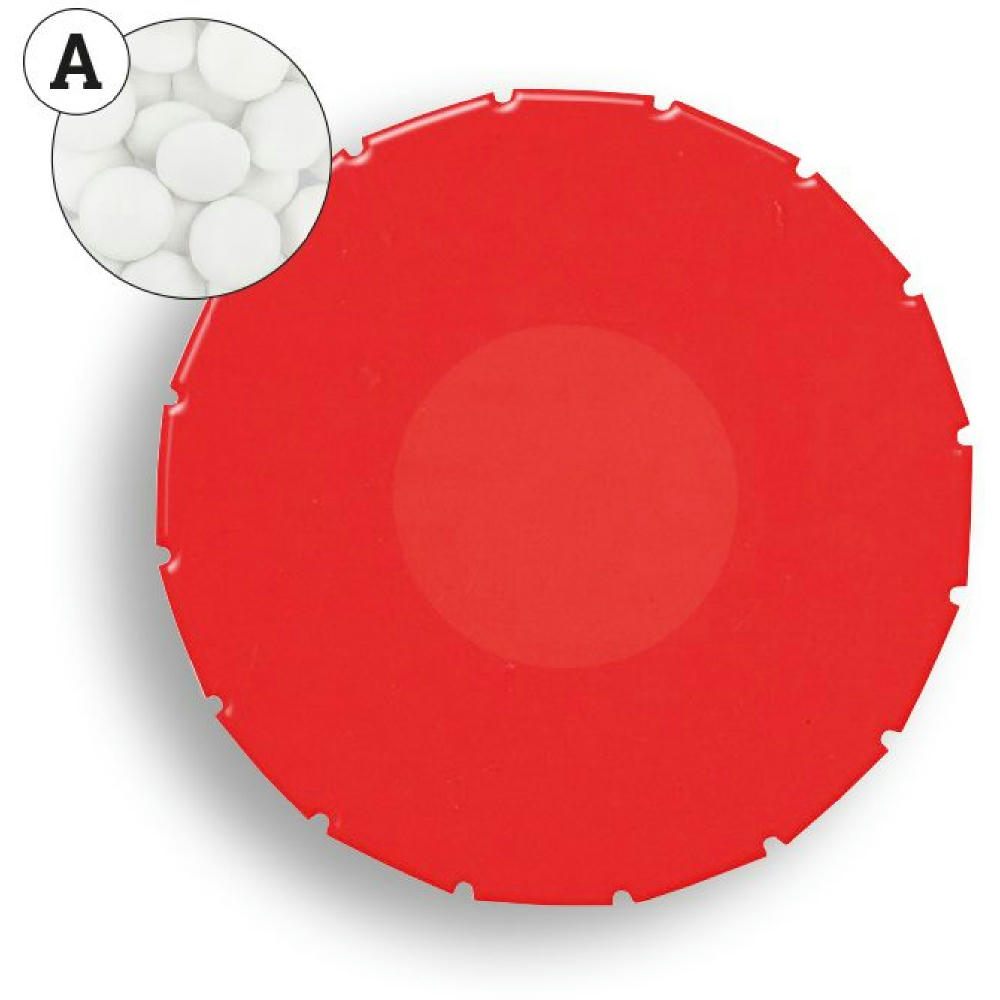 Super Mini Clic Clac Box - 12 g  Pfefferminztabletten weiß  Werbeartikel