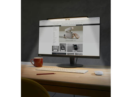 LIGHT USB Monitorlampe für helles und sparsames Arbeiten in Büro und Homeoffice Werbeartikel