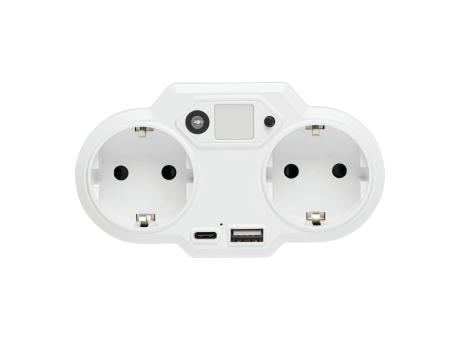 ENDLESS POWER NIGHT - USB-Adapter-Stecker-Netzteil mit Nachtlicht Werbeartikel