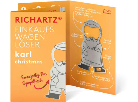 Product image RICHARTZ® EINKAUFSWAGENLÖSER karl christmas bedrucken