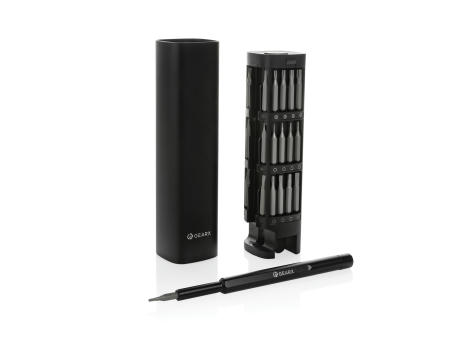 Gear X 46-tlg. Präzisions-Bit-Set aus RCS recyc. Aluminium Werbeartikel