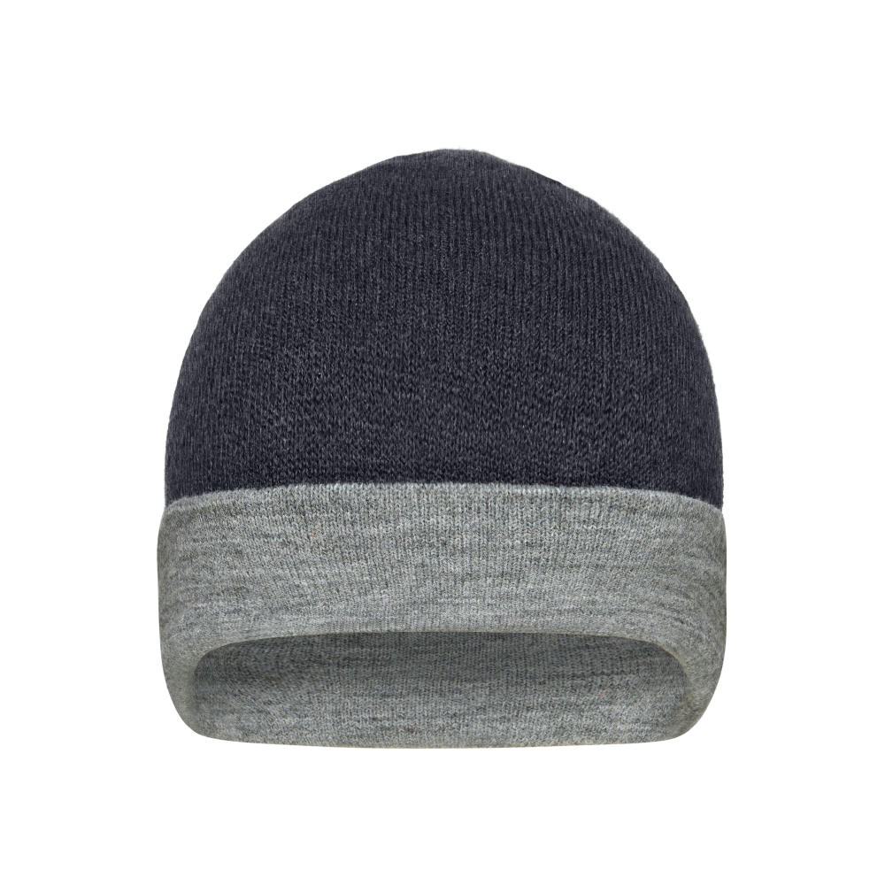 Product image Reversible Beanie - Wendemütze mit breitem Kontrastumschlag Werbeartikel