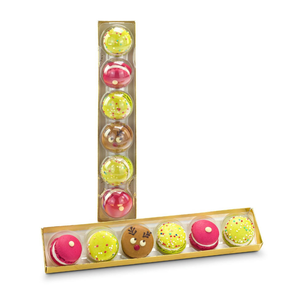 Geschenkset / Präsenteset: Weihnachts-Macarons Werbeartikel