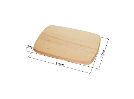 Schneidbrett "Woody" Rechteck Werbeartikel