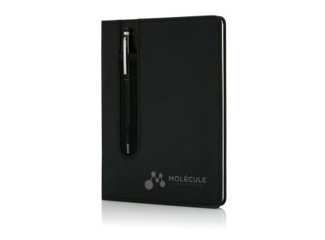 Basic Hardcover PU A5 Notizbuch mit Stylus-Stift bedrucken