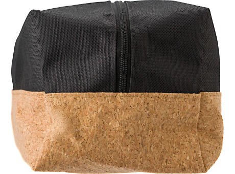 Kulturtasche aus Polyester und Kork Lynn bedrucken