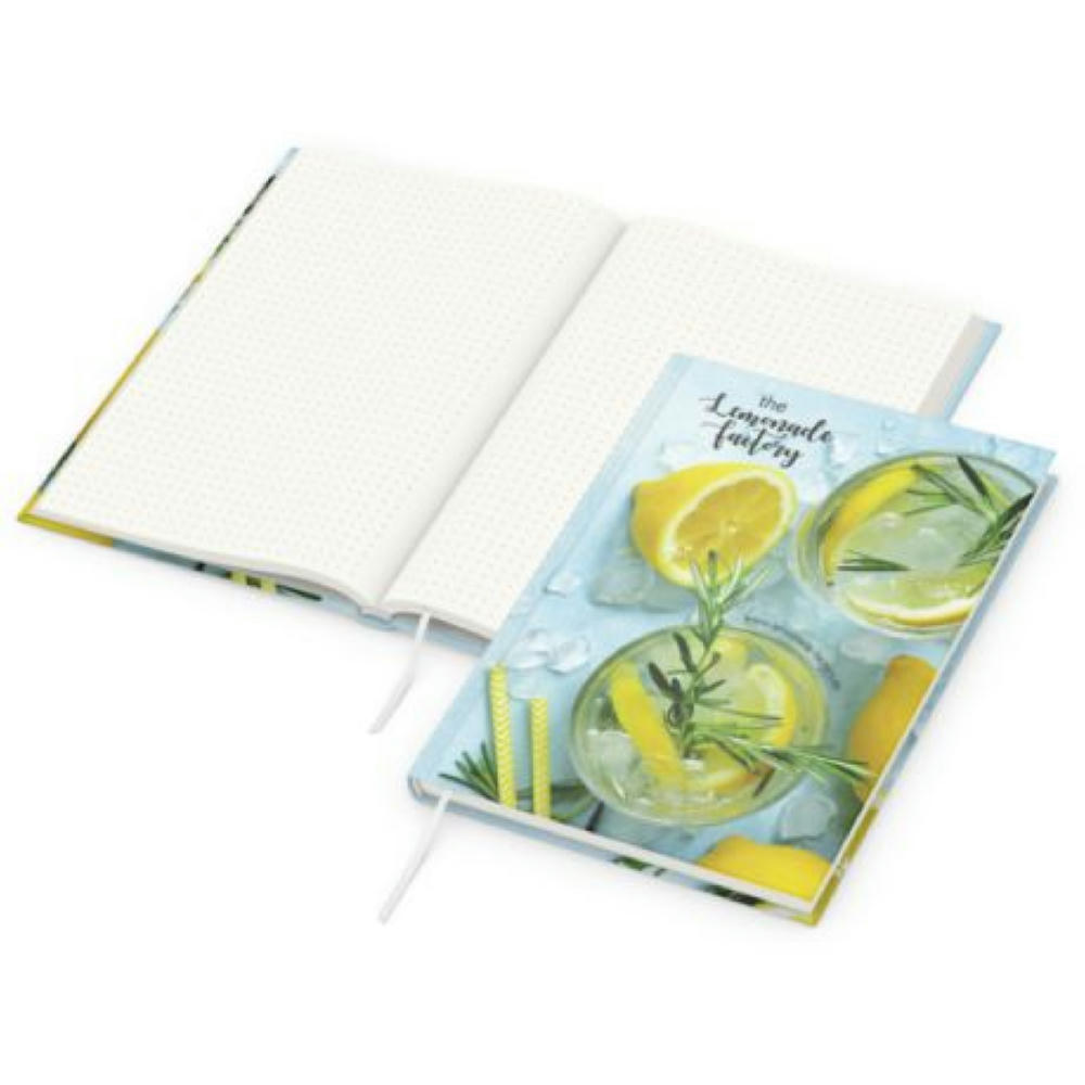 Notizbuch Note-Book EXPRESS Ecken spitz Hardcover matt-farbig Werbeartikel