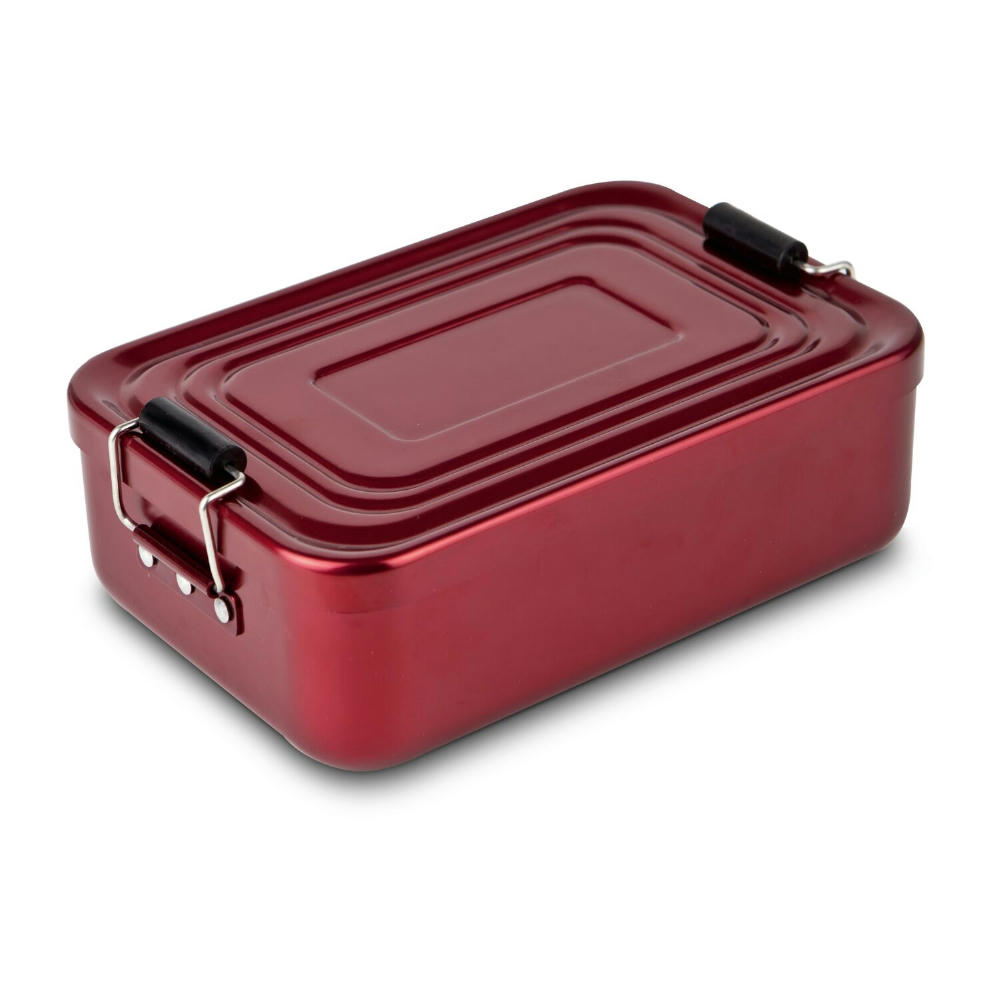 Product image ROMINOX® Lunchbox // Quadra Rot Werbeartikel