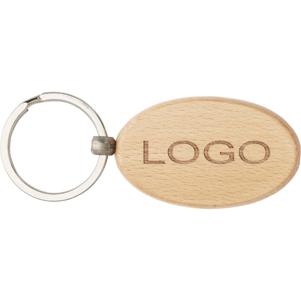 Product image Schlüsselanhänger aus Holz Katherine Werbeartikel