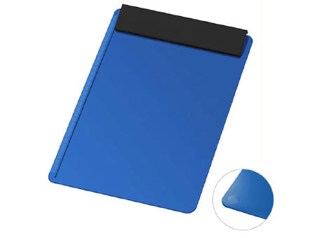 Platte blau, Leiste schwarz